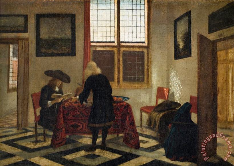 Pieter Janssens Elinga Interior Scene Art Painting