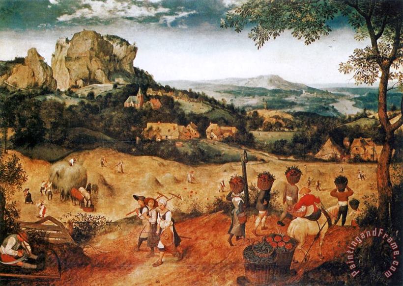 Pieter the Elder Bruegel Die Heuernte Art Print