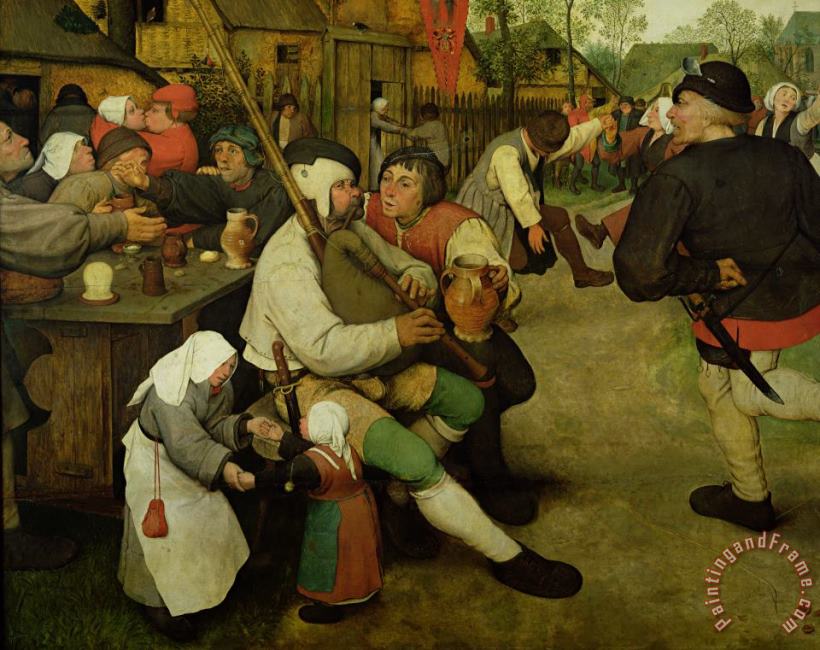 Peasant Dance painting - Pieter the Elder Bruegel Peasant Dance Art Print