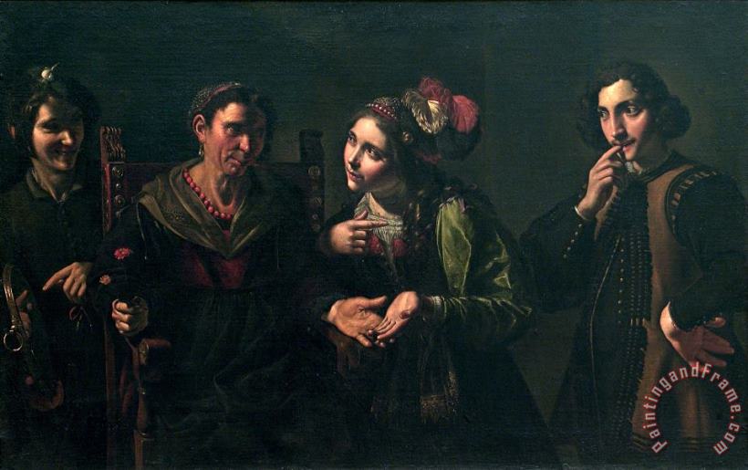 Pietro Paolini The Fortune Teller Art Painting