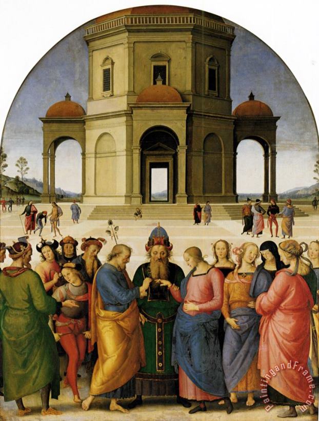 Marriage of The Virgin painting - Pietro Perugino Marriage of The Virgin Art Print