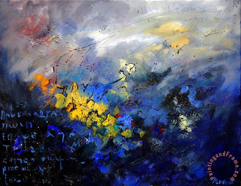 Abstract 970208 painting - Pol Ledent Abstract 970208 Art Print