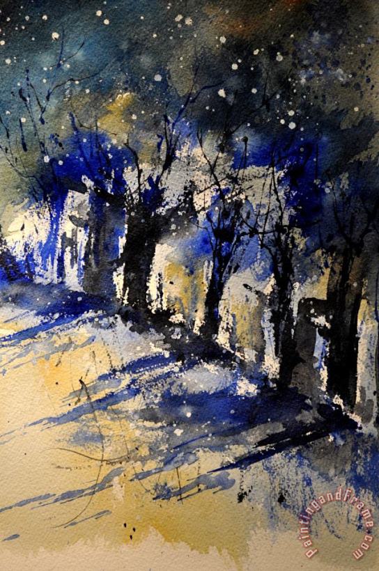 Abstract Trees painting - Pol Ledent Abstract Trees Art Print