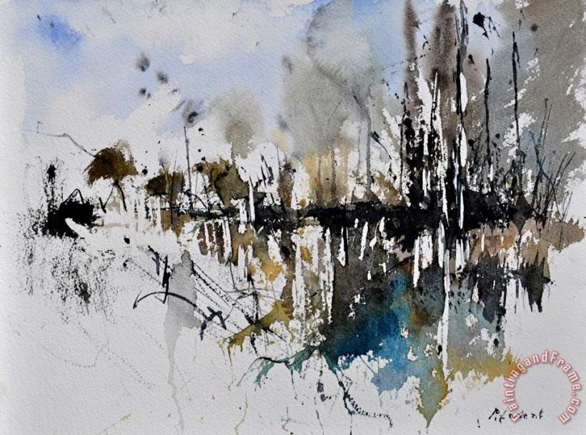 Pol Ledent Abstract Watercolor 012130 Art Painting