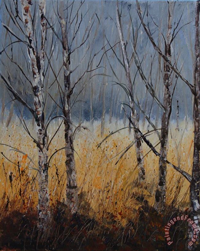 Pol Ledent Birch trees Art Painting