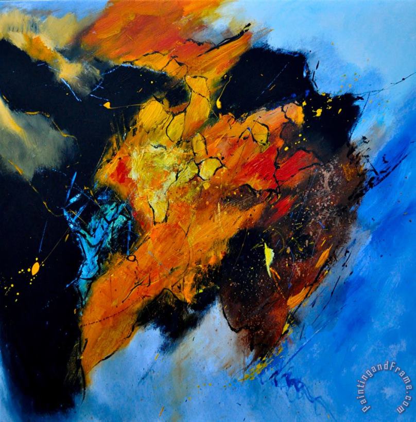 Pol Ledent Buffalo-like abstract Art Painting