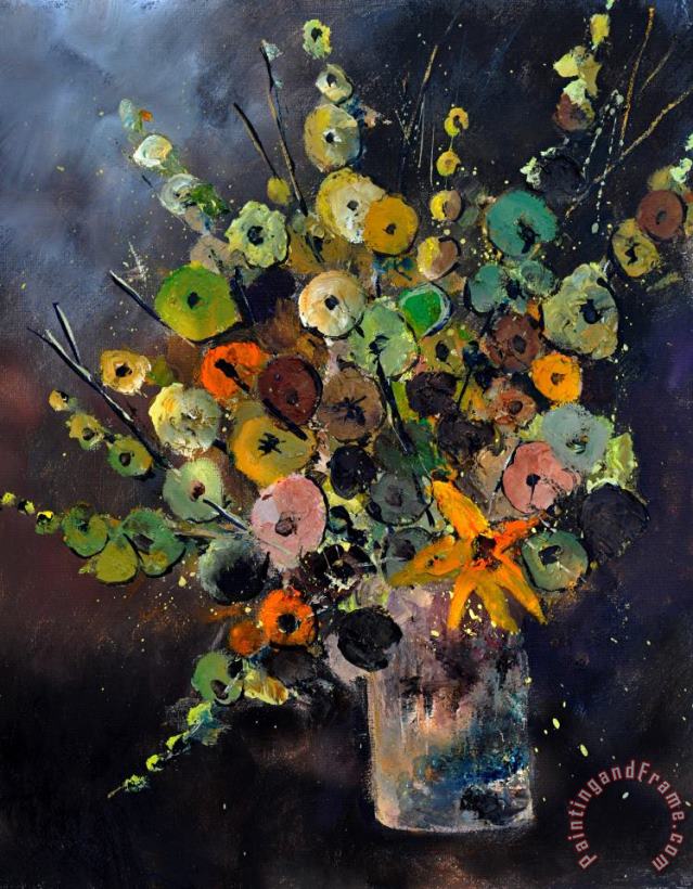 Pol Ledent Bunch Of Flowers 451180 Art Painting