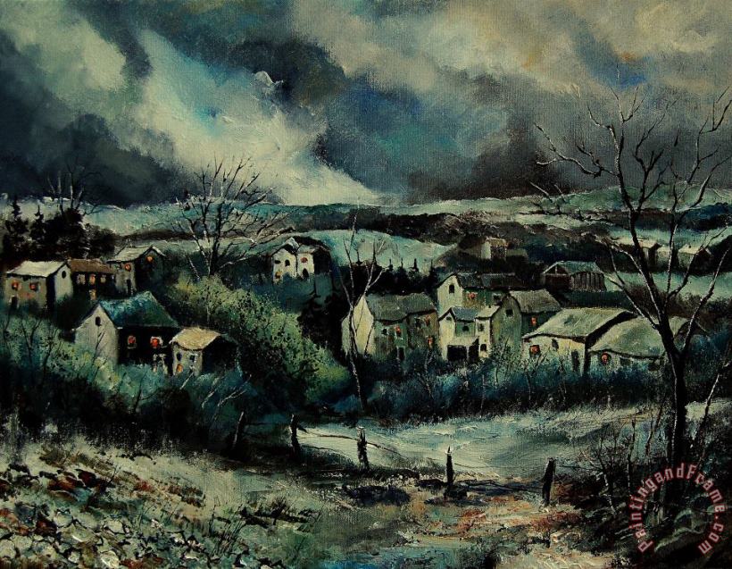 Evening is falling painting - Pol Ledent Evening is falling Art Print