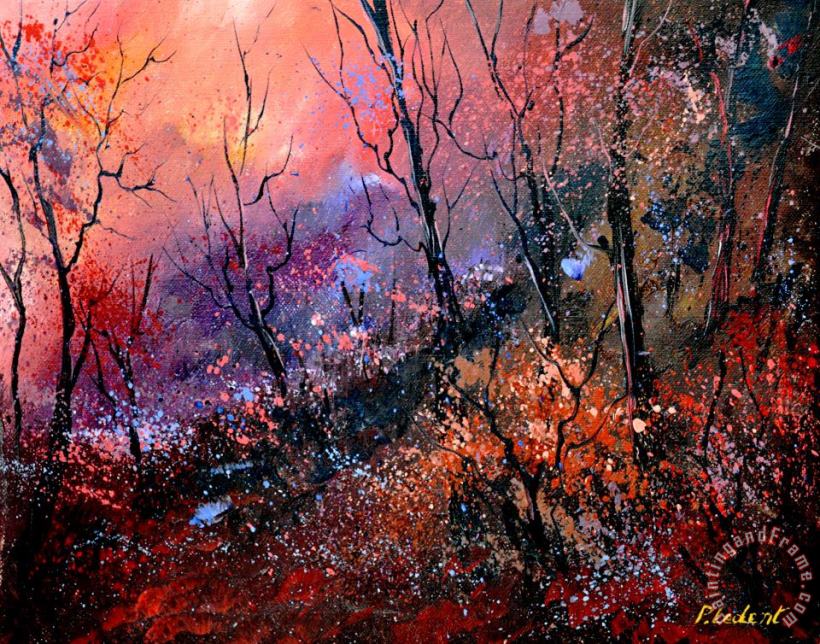 Magic forest painting - Pol Ledent Magic forest Art Print