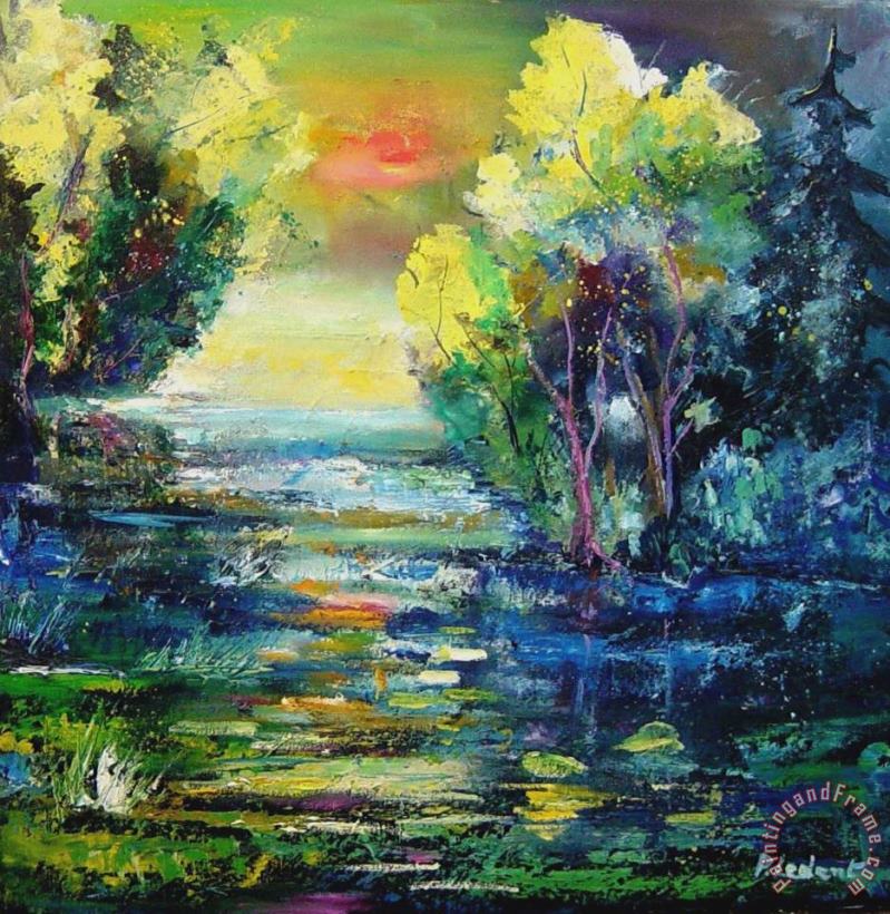 Pol Ledent Magic pond Art Painting