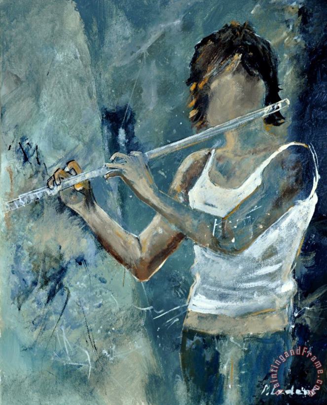 Pol Ledent Playing the flute Art Painting
