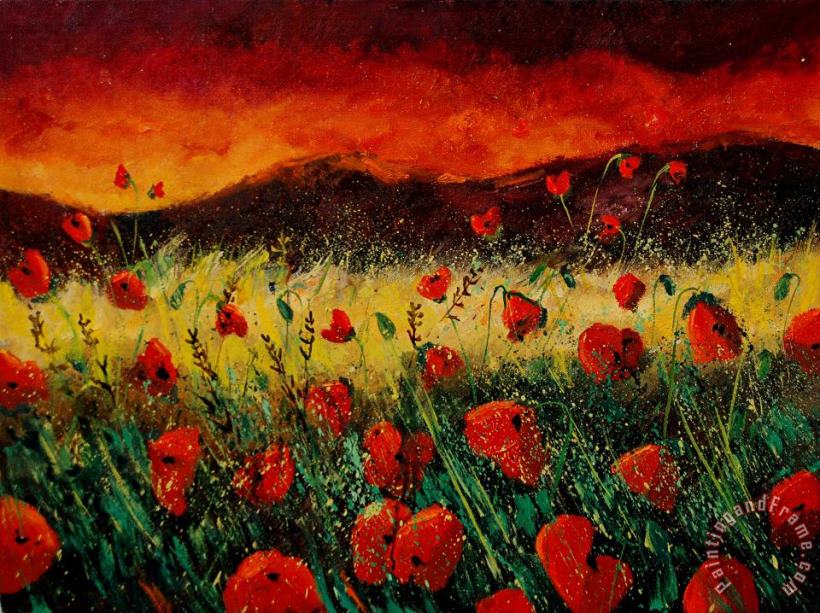 Pol Ledent Poppies 68 Art Painting