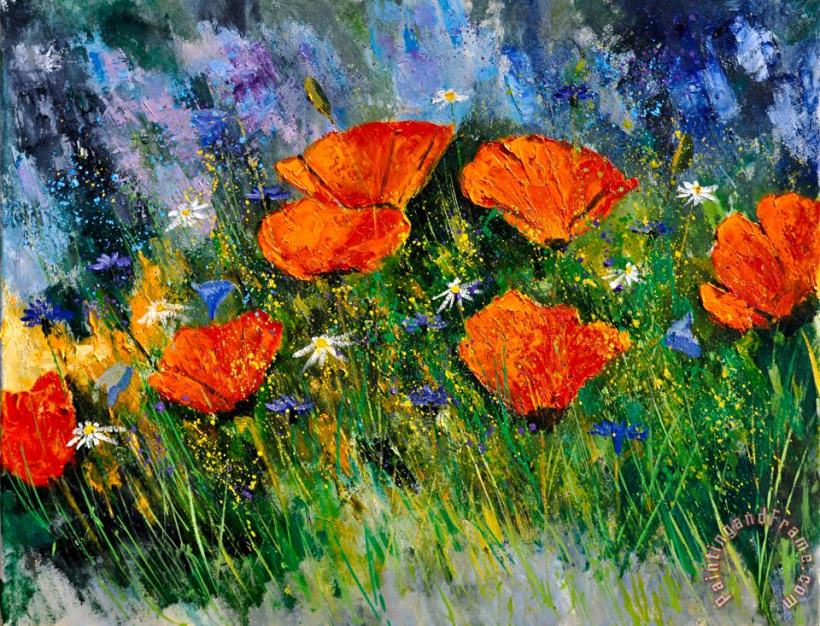 Pol Ledent Poppies 79 Art Painting