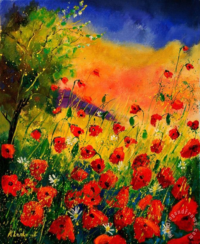 Pol Ledent Red Poppies 45 Art Painting