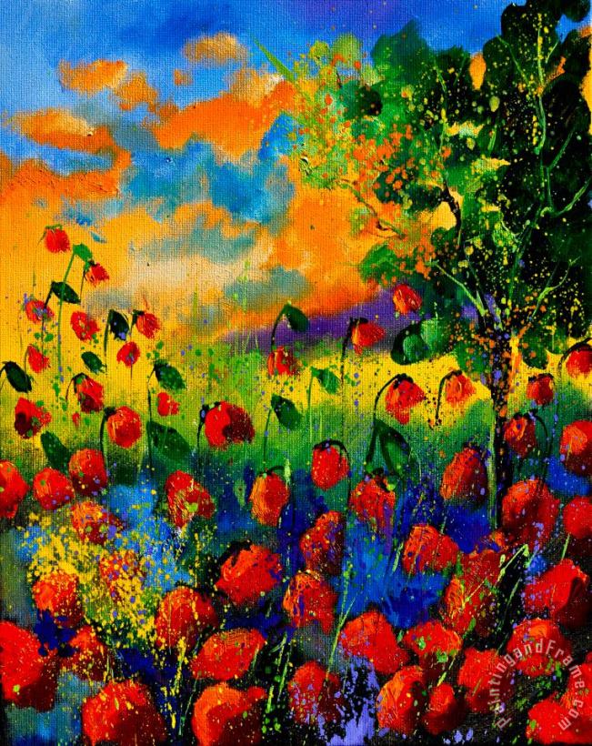 Pol Ledent Red Poppies 45150 Art Print