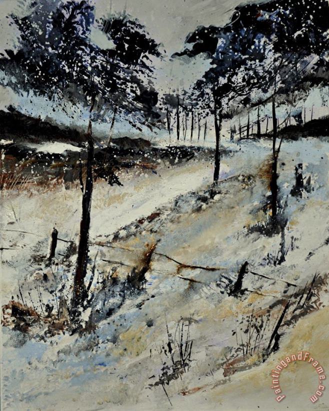Pol Ledent Snowy Landscape 451110 Art Painting