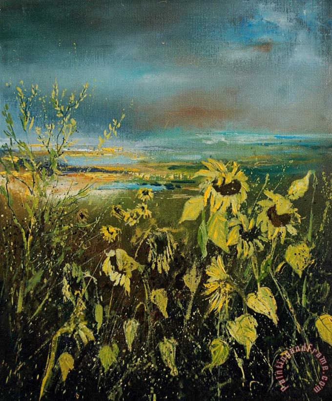 Pol Ledent Sunflowers 562315 Art Painting
