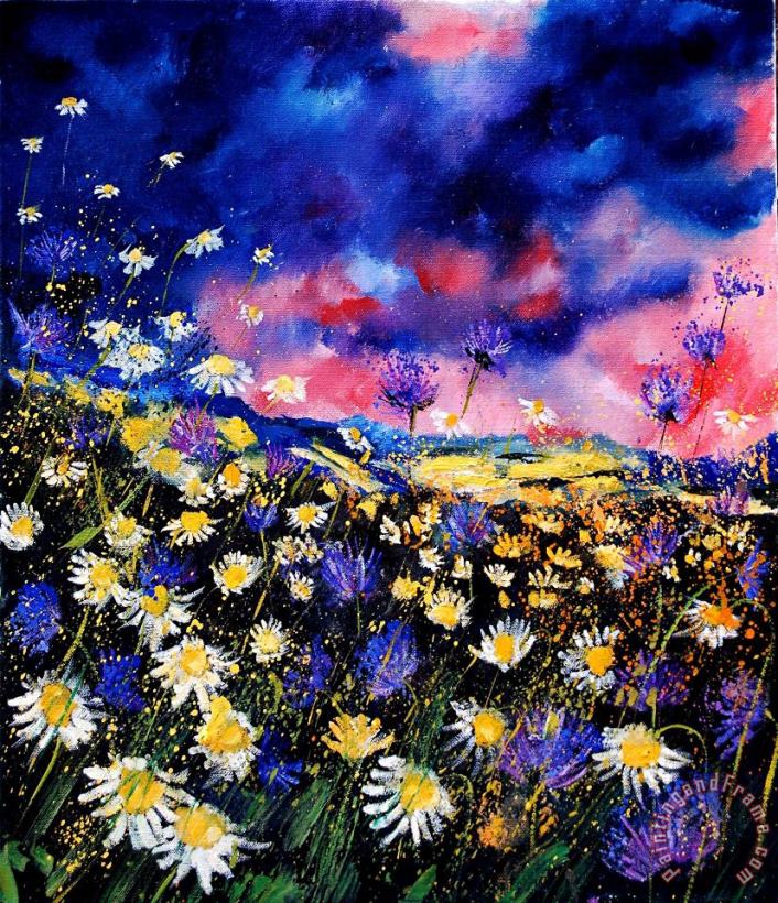 Pol Ledent Wildflowers 67 Art Painting
