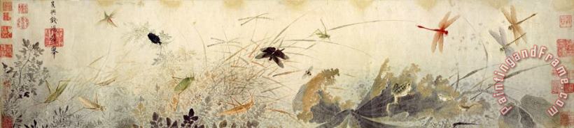 Early Autumn, 13th Century painting - Qian Xuan Early Autumn, 13th Century Art Print