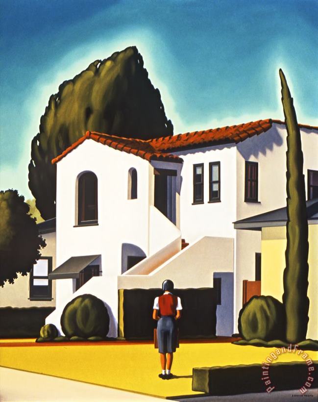 A Calculated Risk painting - R. Kenton Nelson A Calculated Risk Art Print