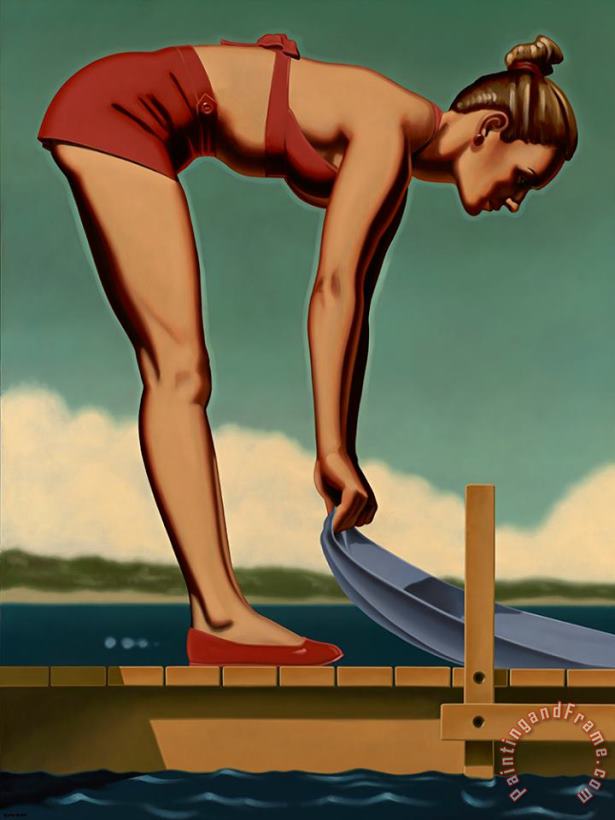 Wish I Was There, One painting - R. Kenton Nelson Wish I Was There, One Art Print