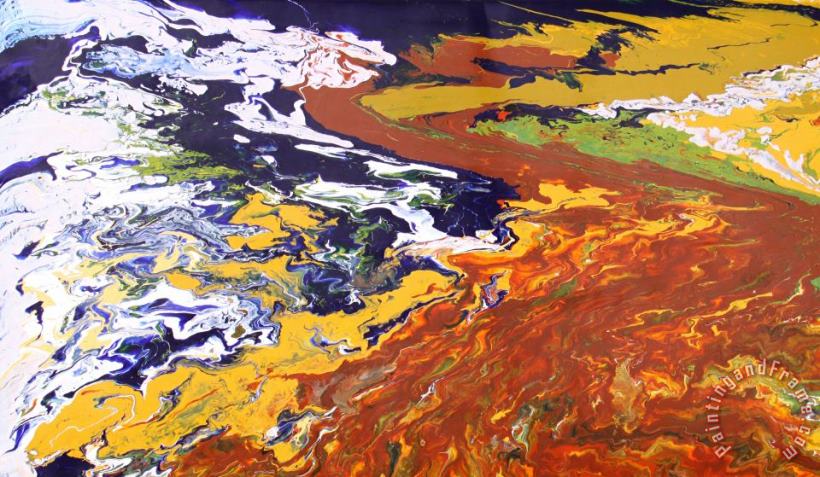 Tectonic painting - Ralph White Tectonic Art Print