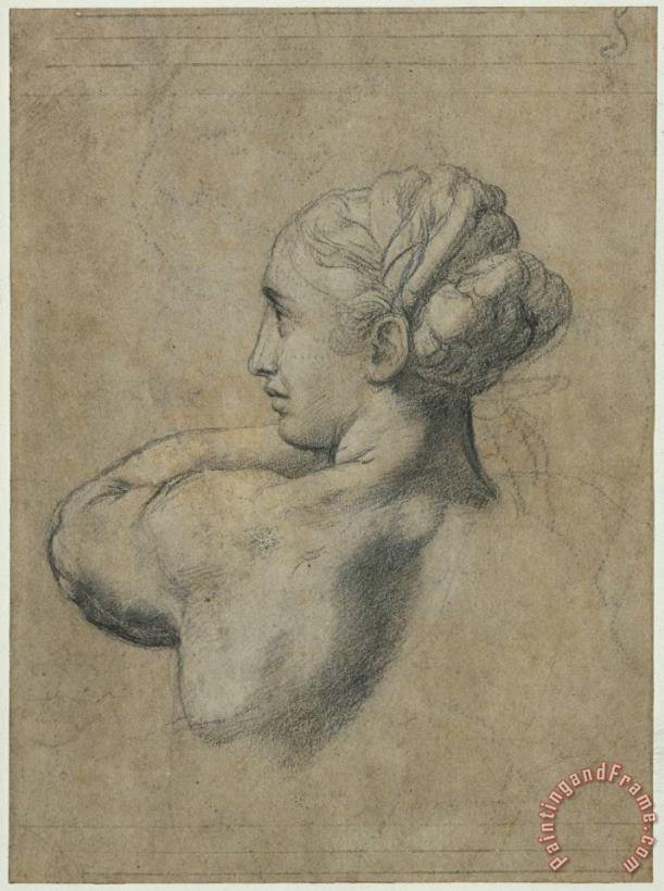 Raphael Head of a Woman Art Print