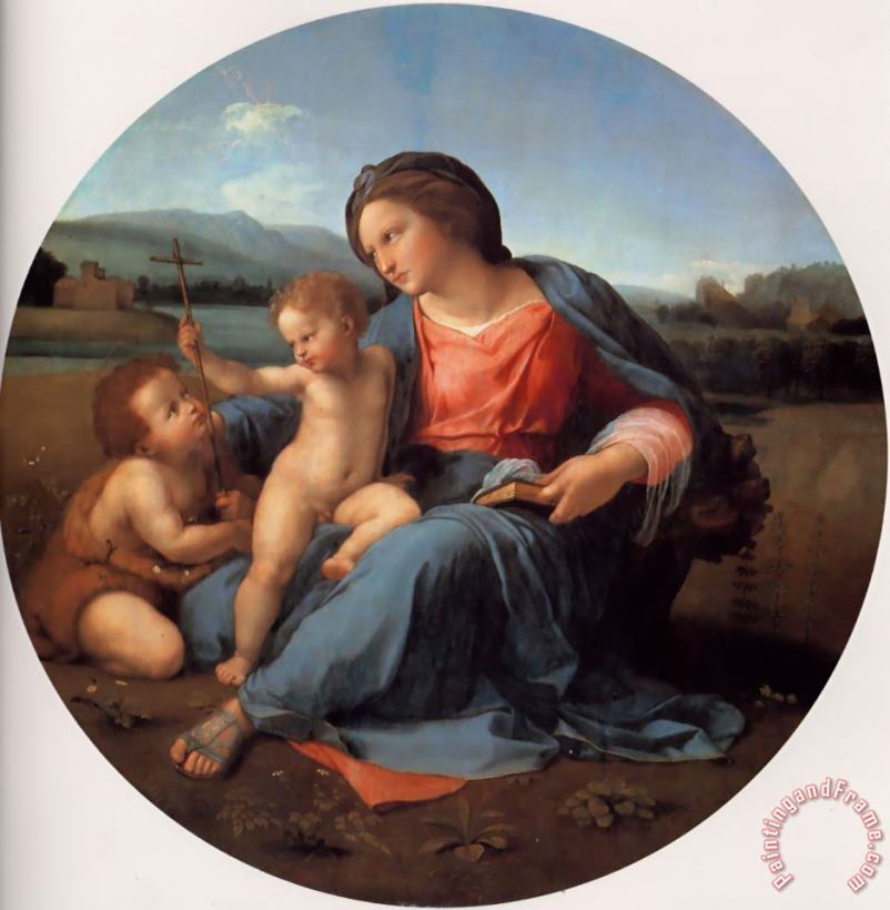 The Alba Madonna painting - Raphael The Alba Madonna Art Print