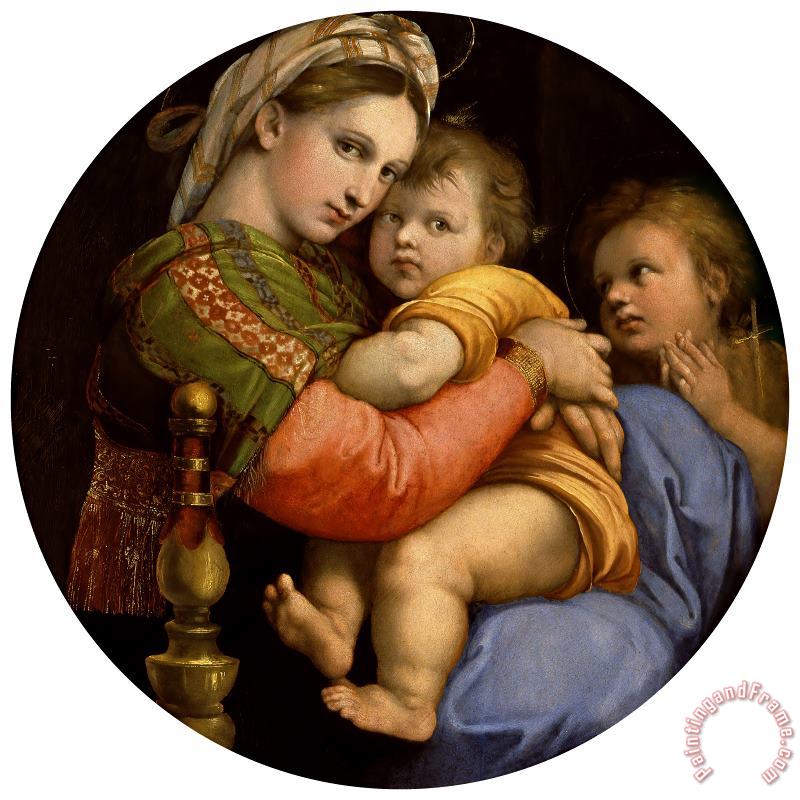 The Madonna of The Chair painting - Raphael The Madonna of The Chair Art Print