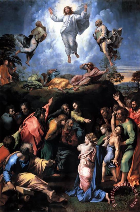 The Transfiguration painting - Raphael The Transfiguration Art Print