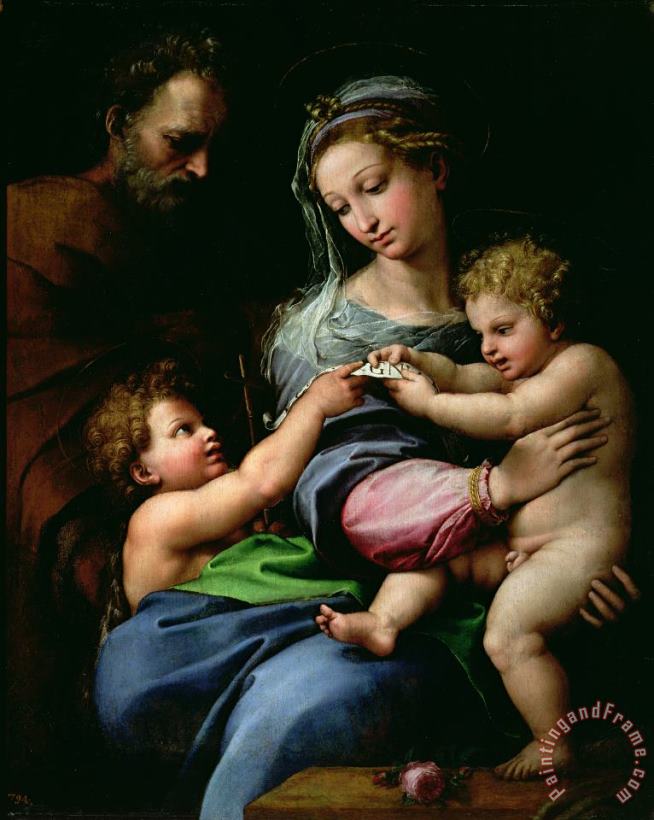 Raphael The Virgin of the Rose Art Print