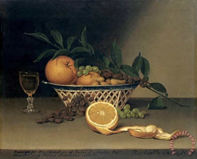 Raphaelle Peale Still Life with Oranges Art Painting