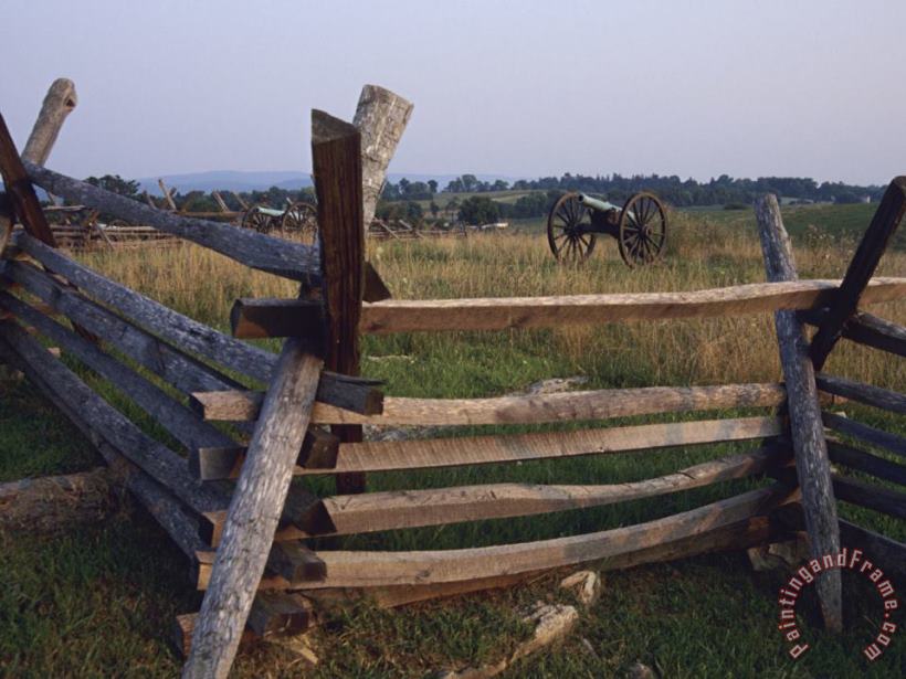 Cannons at Antietam National Battlefield painting - Raymond Gehman Cannons at Antietam National Battlefield Art Print