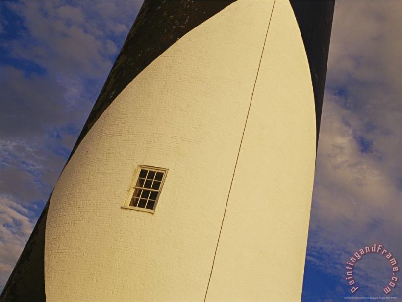 Raymond Gehman Close View And Detail of a Window on The Cape Lookout Lighthouse Art Print
