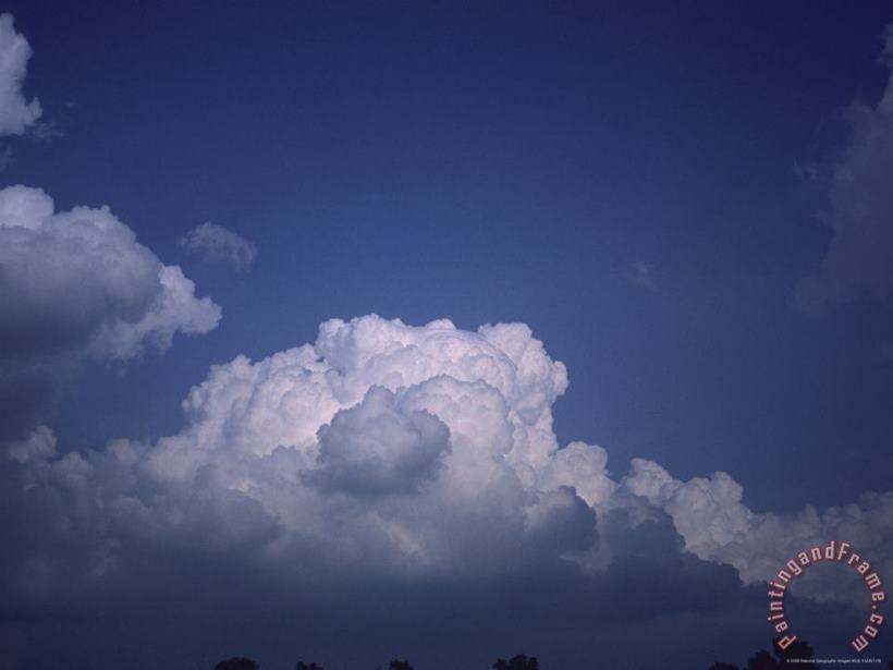Raymond Gehman Puffy Clouds in The Blue Sky Art Print