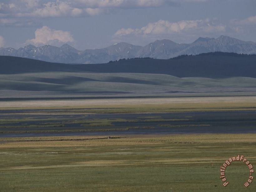 Raymond Gehman Scenic View of Red Rocks National Wildlife Refuge Montana Art Painting