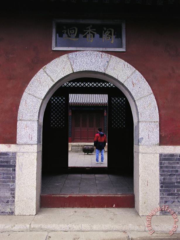 Raymond Gehman The Miao Fengshan Buddhist Temple in Beijing Art Painting