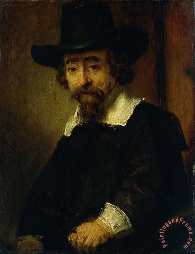 Rembrandt Dr Ephraim Bueno, Jewish Physician And Writer Art Print