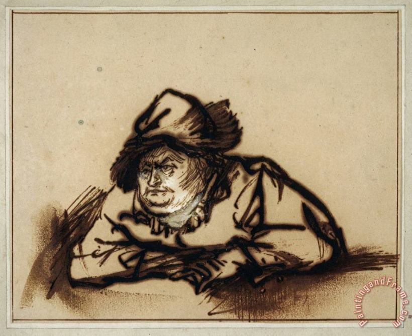 Rembrandt Portrait of Willem Bartholsz. Ruyter Art Painting