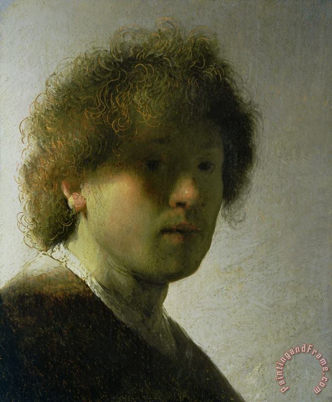 Rembrandt Self Portrait as a Young Man Art Painting