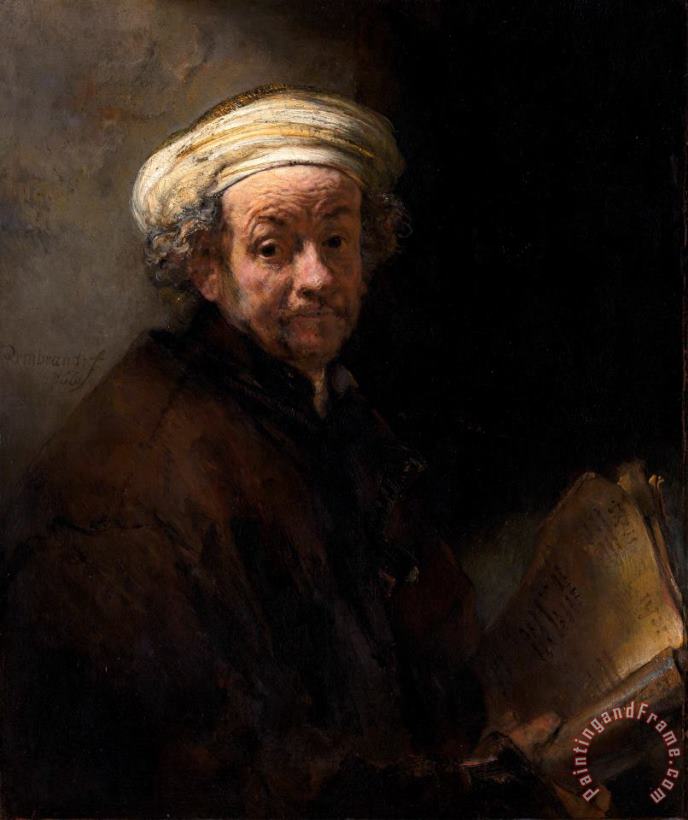 Self Portrait As The Apostle St Paul painting - Rembrandt Self Portrait As The Apostle St Paul Art Print