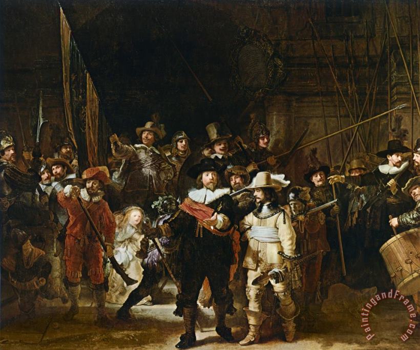 Rembrandt The Nightwatch Art Painting