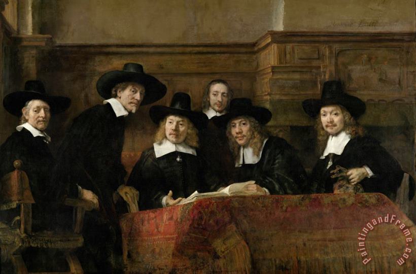 Rembrandt The Sampling Officials Art Painting