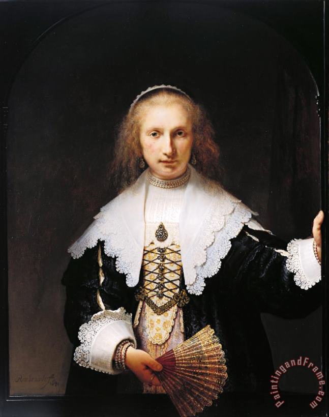 Agatha Bas (1611 58) painting - Rembrandt Harmensz van Rijn Agatha Bas (1611 58) Art Print