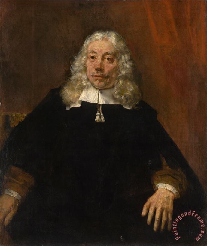 Rembrandt Harmensz van Rijn Portrait of a White Haired Man Art Print