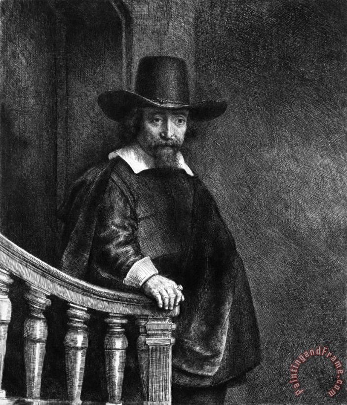 Rembrandt Harmensz van Rijn Portrait of Ephraim Bueno, Physician Art Print