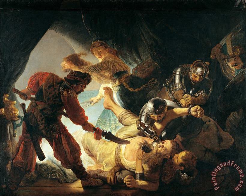 Rembrandt Harmensz van Rijn The Blinding of Samson Art Print