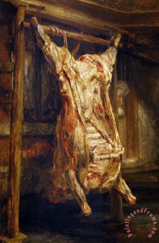 Rembrandt Harmenszoon van Rijn The Slaughtered Ox Art Print