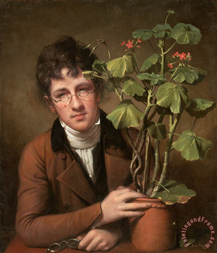 Rembrandt Peale Rubens Peale with a Geranium Art Painting