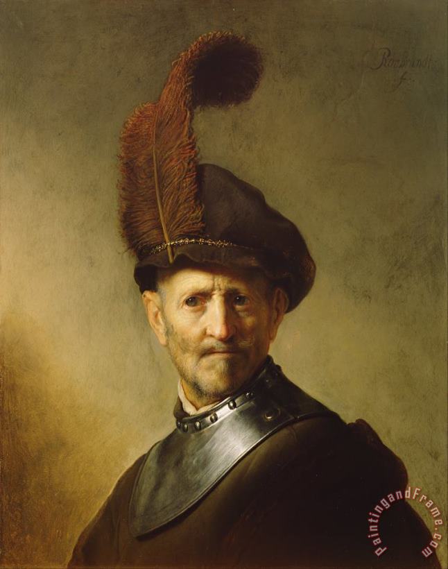 Rembrandt van Rijn An Old Man In Military Costume Art Print